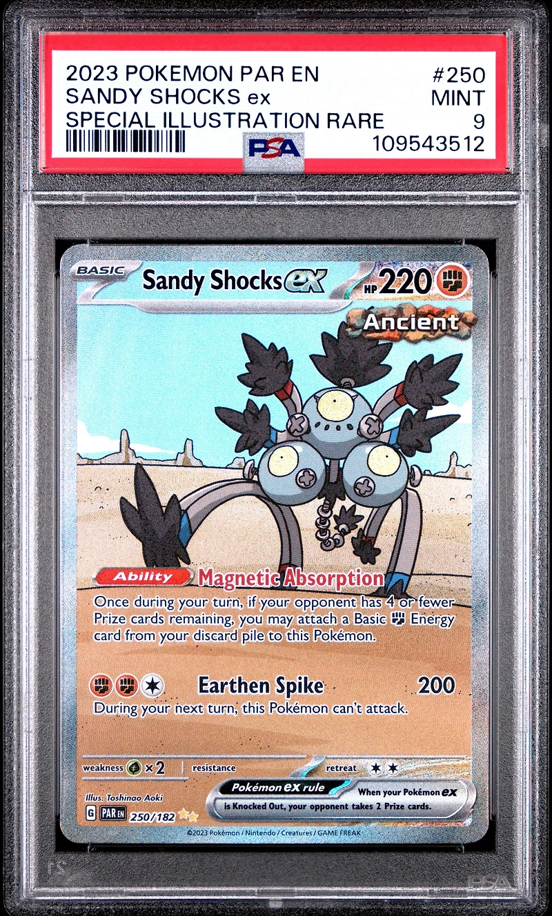 2023 Pokemon Par En-paradox Rift 250 Sandy Shocks Ex Special Illustration Rare PSA 9