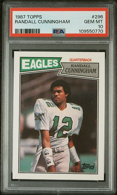 1987 Topps 296 Randall Cunningham PSA
