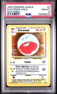 1999 Pokemon Jungle 2 Electrode-holo No Symbol PSA