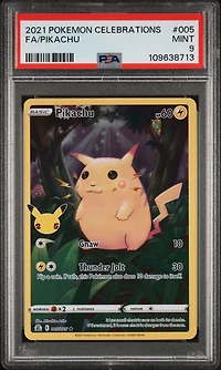 2021 Pokemon Celebrations 005 Full Art/pikachu PSA