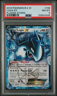 2013 Pokemon Black & White Plasma Storm 108 Lugia Ex PSA