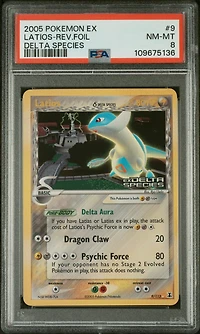 2005 Pokemon Ex Delta Species 9 Latios-reverse Foil PSA 8