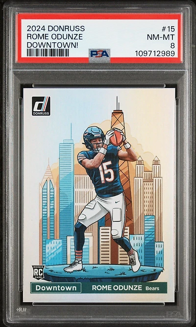 2024 Panini Donruss Downtown! 15 Rome Odunze PSA
