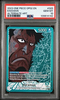 2023 One Piece Op02-paramount War 025 Kin'emon Alternate Art PSA 10