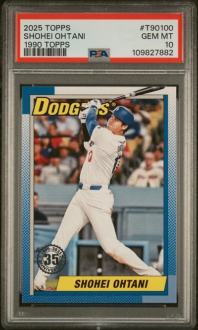 2025 Topps 1990 Topps Baseball T90100 Shohei Ohtani PSA 10