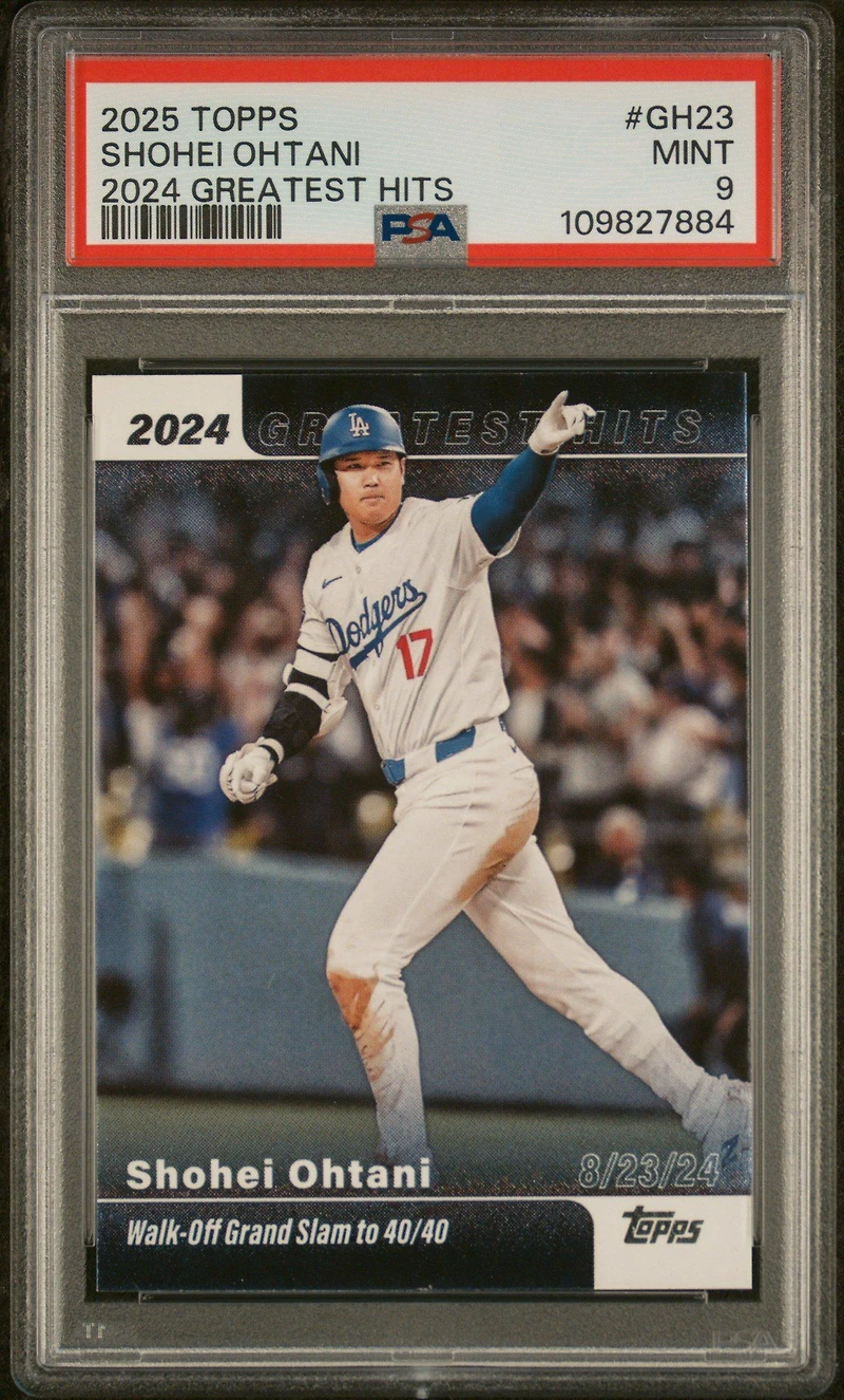 2025 Topps 2024 Greatest Hits Gh23 Shohei Ohtani PSA 9