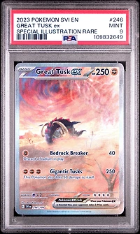 2023 Pokemon Svi En-scarlet & Violet 246 Great Tusk Ex Special Illustration Rare PSA