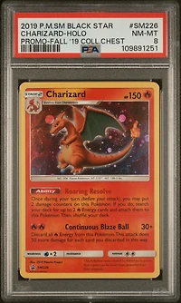 2019 Pokemon Sm Black Star Promo Sm226 Charizard-holo Fall 2019 Collector Chest PSA