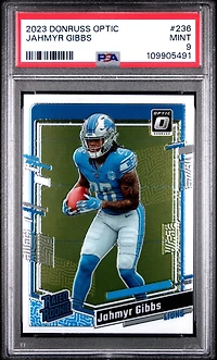 2023 Panini Donruss Optic 236 Jahmyr Gibbs PSA 9