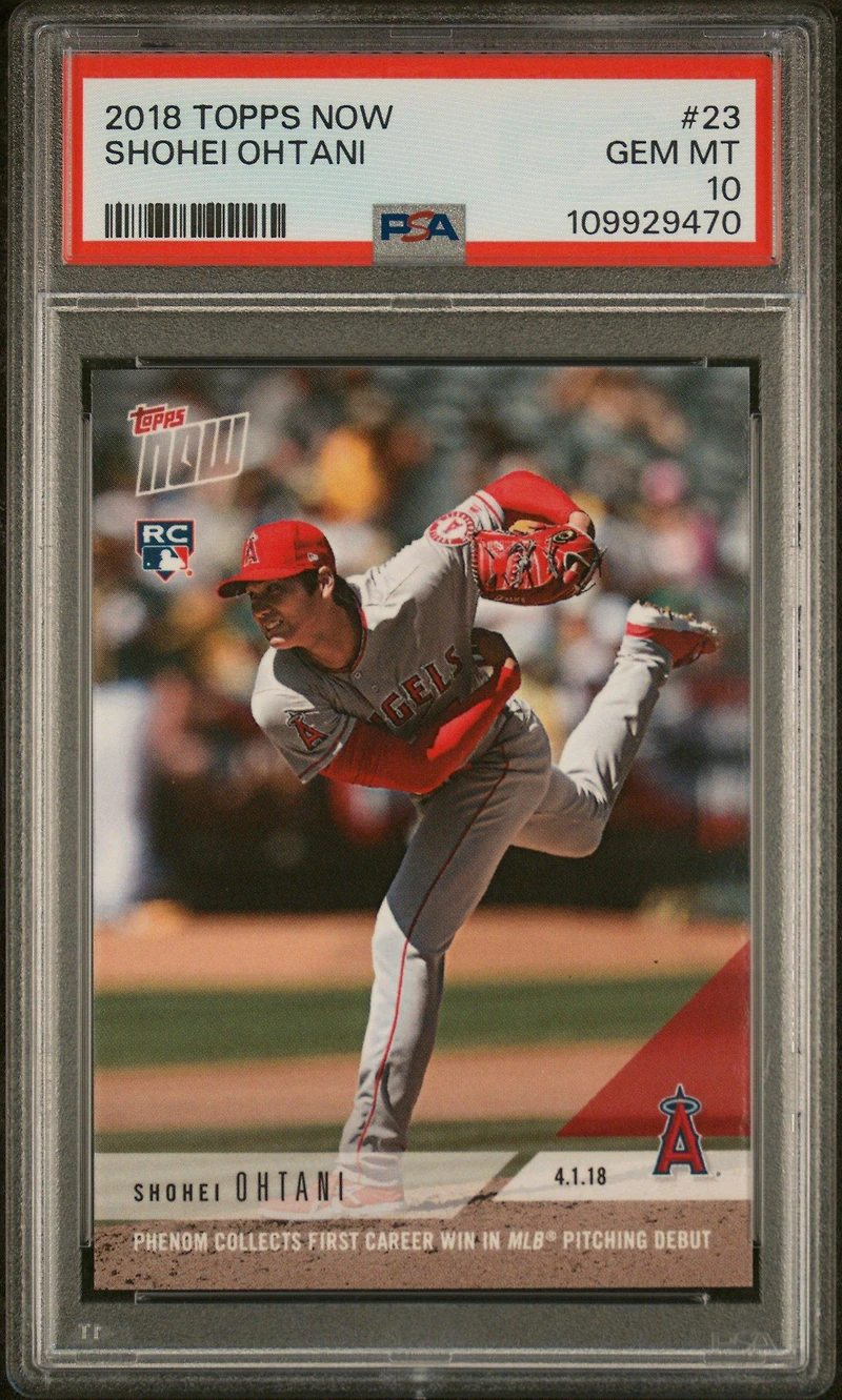 2018 Topps Now 23 Shohei Ohtani PSA 10