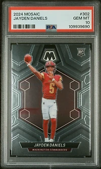 2024 Panini Mosaic 302 Jayden Daniels PSA 10