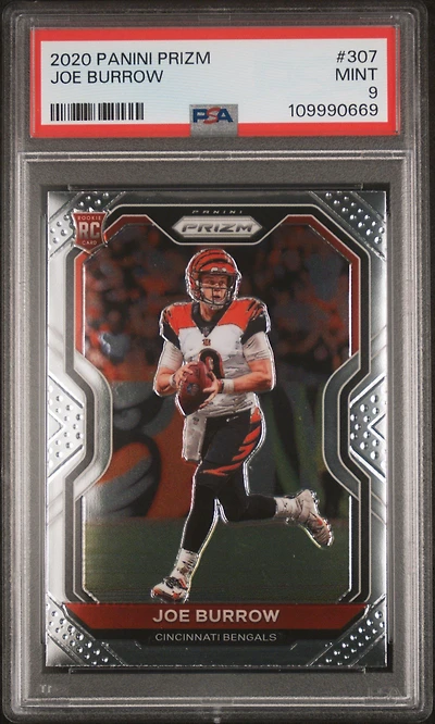 2020 Panini Prizm 307 Joe Burrow PSA