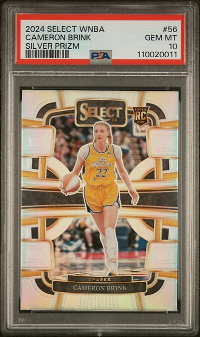 2024 Panini Select Wnba 56 Cameron Brink Silver Prizm PSA 10