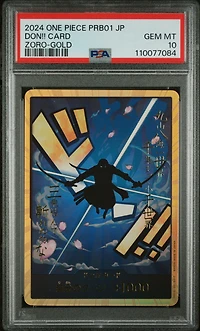 2024 One Piece Japanese Prb01-premium Booster -one Piece Card The Best- Don!! Card Roronoa Zoro-gold PSA 10
