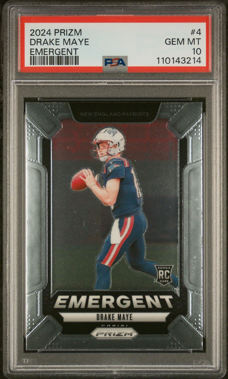 2024 Panini Prizm Emergent 4 Drake Maye PSA 10