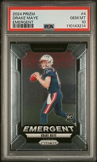 2024 Panini Prizm Emergent 4 Drake Maye PSA 10