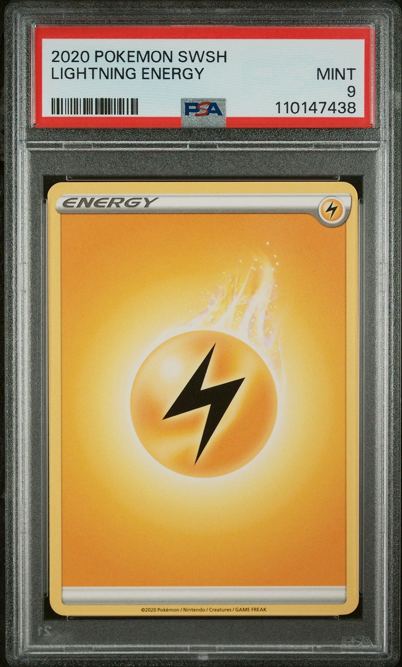 2020 Pokemon Sword & Shield Lightning Energy PSA 9