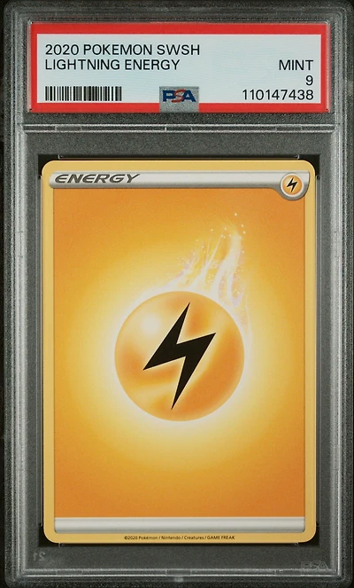 2020 Pokemon Sword & Shield  Lightning Energy PSA 9