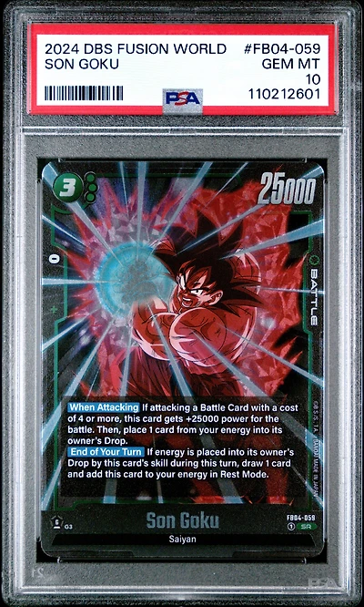 2024 Dragon Ball Super Card Game Fusion World Ultra Limit Fb04-059 Son Goku PSA 10