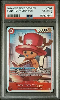 2024 One Piece Op08-two Legends 007 Tony Tony Chopper PSA 10
