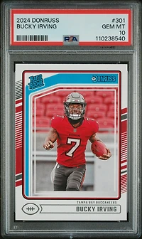 2024 Panini Donruss 301 Bucky Irving PSA 10