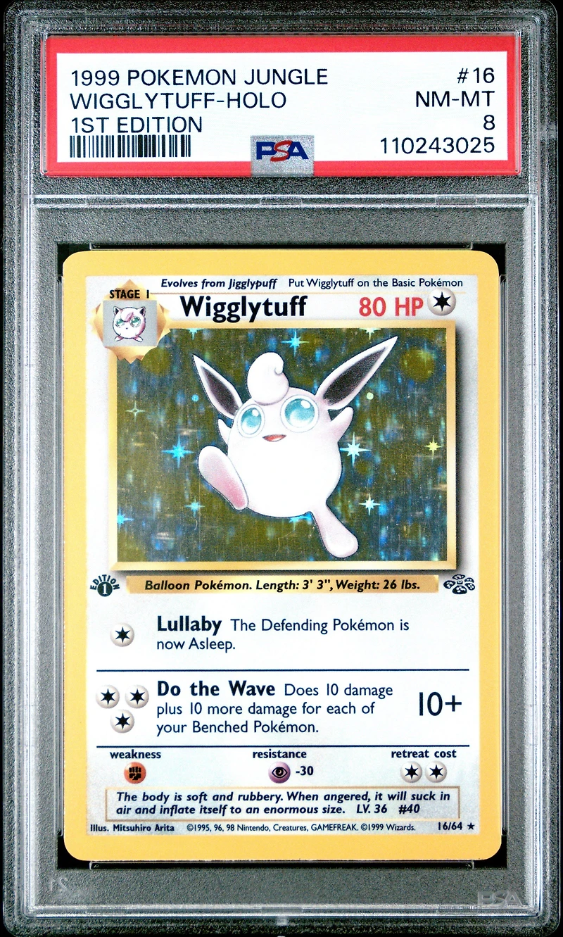 1999 Pokemon Jungle 16 Wigglytuff-holo 1st Edition PSA