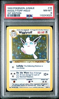 1999 Pokemon Jungle 16 Wigglytuff-holo 1st Edition PSA