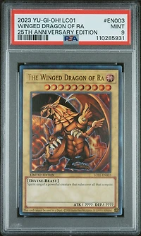 2023 Yu-gi-oh! Lc01-legendary Collection: 25th Anniversary Edition En003 The Winged Dragon Of Ra PSA