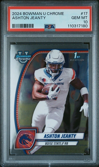 2024 Bowman University Chrome 17 Ashton Jeanty PSA 10