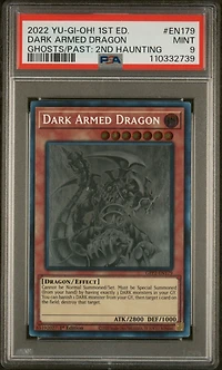2022 Yu-gi-oh! Gfp2-ghosts From The Past: The 2nd Haunting En179 Dark Armed Dragon 1st Edition PSA 9