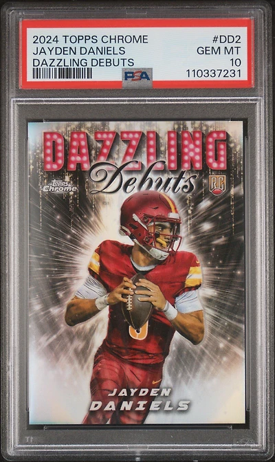 2024 Topps Chrome Dazzling Debuts Dd2 Jayden Daniels PSA 10