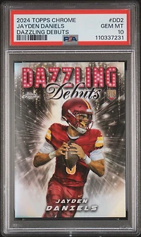 2024 Topps Chrome Dazzling Debuts Dd2 Jayden Daniels PSA 10