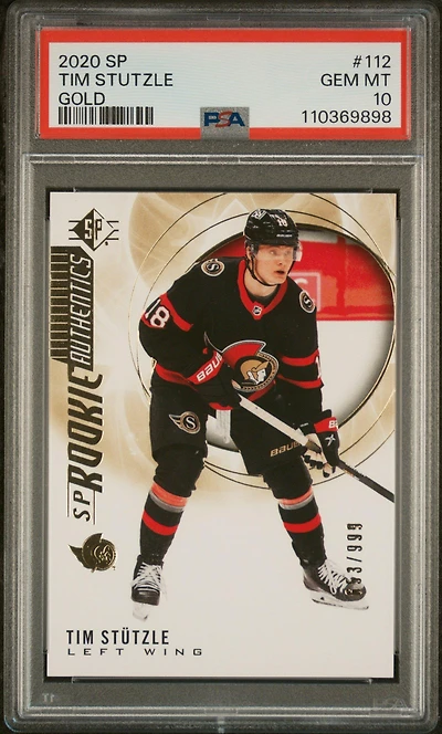 2020-2021 Sp 112 Tim Stutzle Gold PSA 10