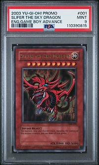 2003 Yu-gi-oh! Promo 001 Slifer The Sky Dragon English Game Boy Advance PSA