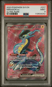 2023 Pokemon Svi En-scarlet & Violet 227 Miraidon Ex Ultra Rare PSA