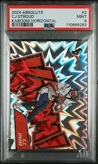 2024 Panini Absolute Kaboom! Horizontal 2 Cj Stroud PSA 9