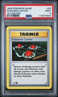 1999 Pokemon Game 85 Pokemon Center 1st Edition PSA 9