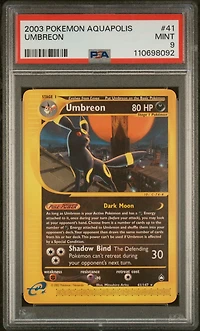 2003 Pokemon Aquapolis 41 Umbreon PSA