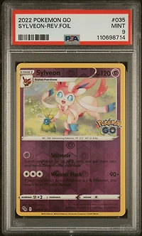 2022 Pokemon Go 035 Sylveon-reverse Foil PSA 9