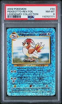 2002 Pokemon Legendary Collection 34 Pidgeotto-reverse Foil PSA 8