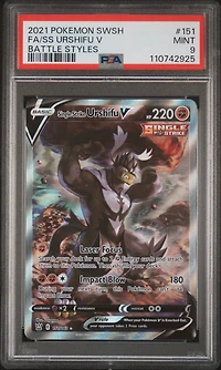 2021 Pokemon Sword & Shield Battle Styles 151 Full Art/single Strike Urshifu V PSA
