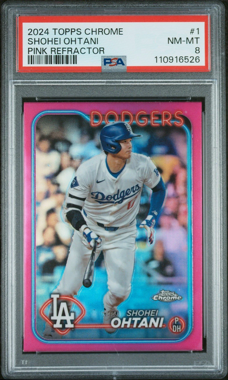 Topps Chrome 1 Shohei Ohtani Pink Refractor PSA