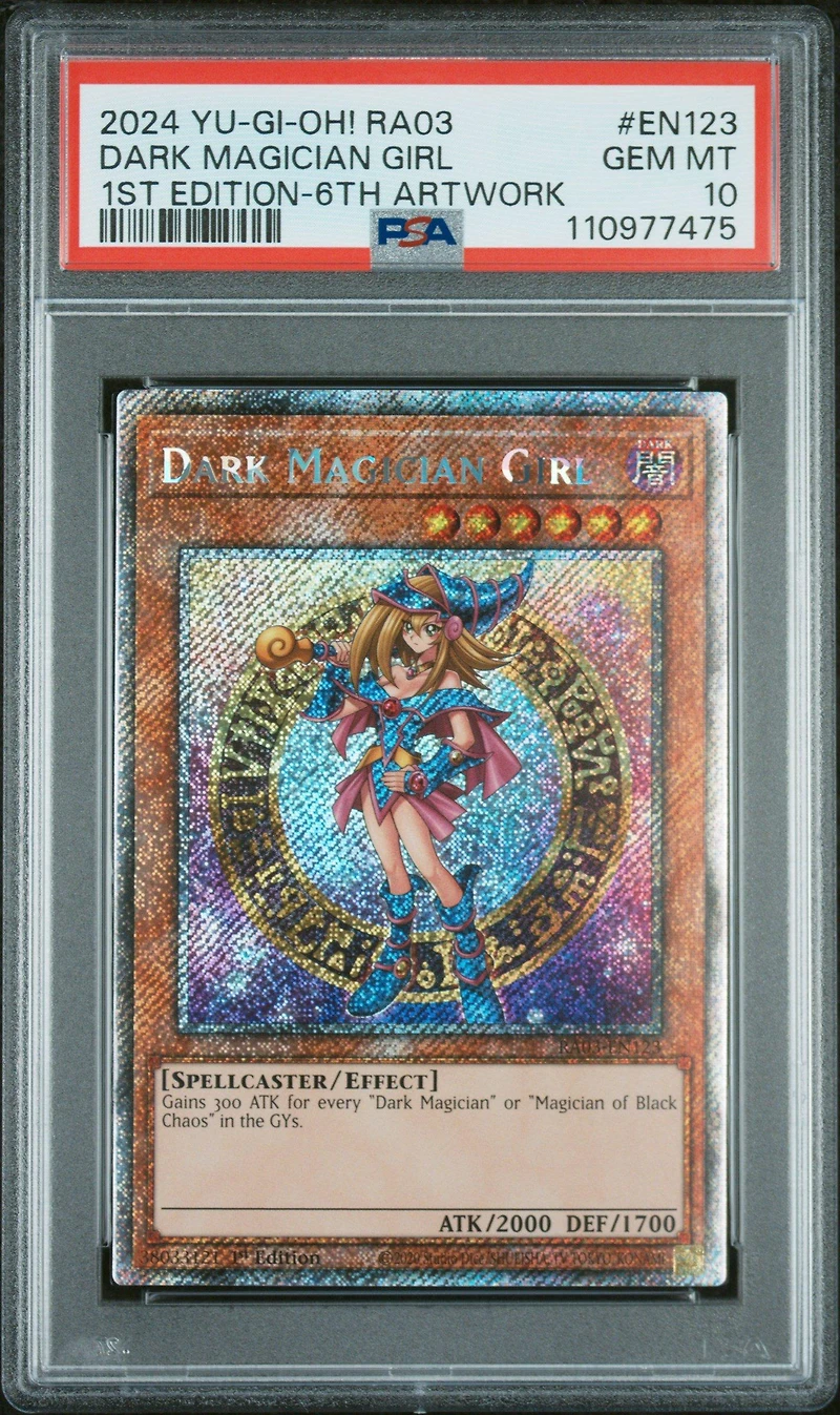 2024 Yu-gi-oh! Ra03-quarter Century Bonanza En123 Dark Magician Girl 1st Edition-6th Tcg Artwork PSA 10