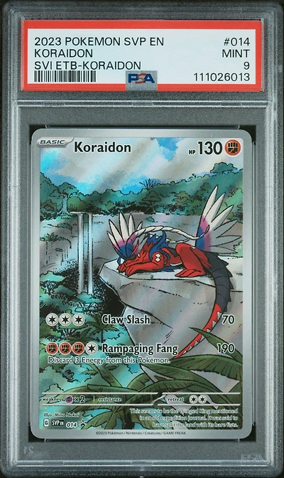 2023 Pokemon Svp En-sv Black Star Promo 014 Koraidon Scarlet & Violet Elite Trainer Box-koraidon PSA