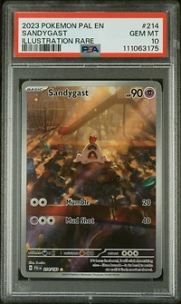 2023 Pokemon Pal En-paldea Evolved 214 Sandygast Illustration Rare PSA 10