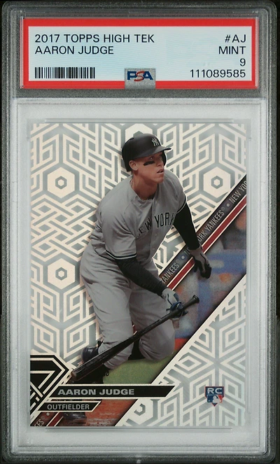 2017 Topps High Tek Aj Aaron Judge PSA 9