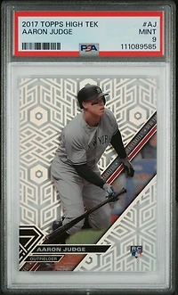 2017 Topps High Tek Aj Aaron Judge PSA 9