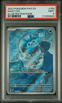 2023 Pokemon Par En-paradox Rift 189 Mantyke Illustration Rare PSA