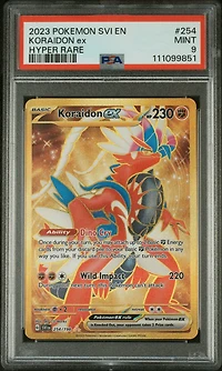 2023 Pokemon Svi En-scarlet & Violet 254 Koraidon Ex Hyper Rare PSA 9