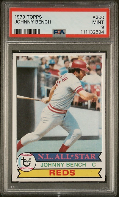 1979 Topps 200 Johnny Bench PSA 9